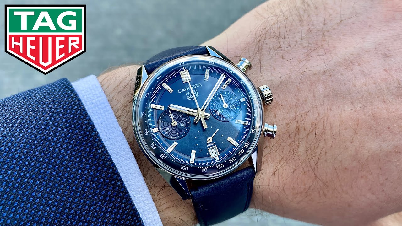 2023 TAG Heuer Glass Box Carrera Chronograph 39 mm blue