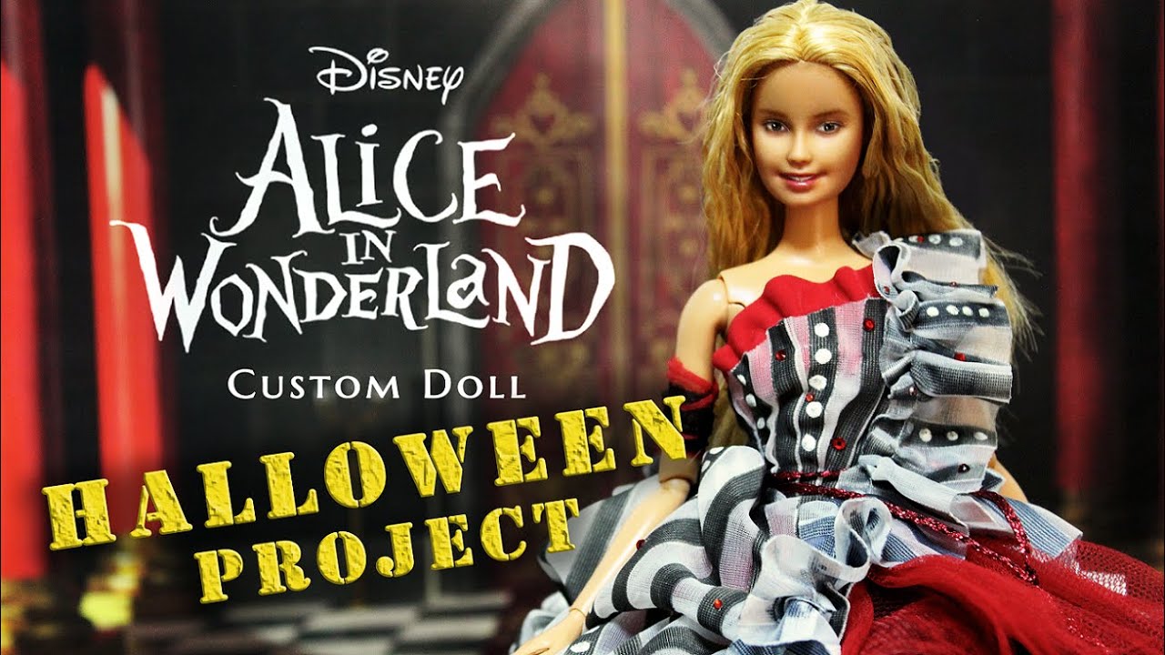 HALLOWEEN PROJECT| How to: Disney's Alice in Wonderland - Alice Custom doll TUTORIAL Celestial Flair