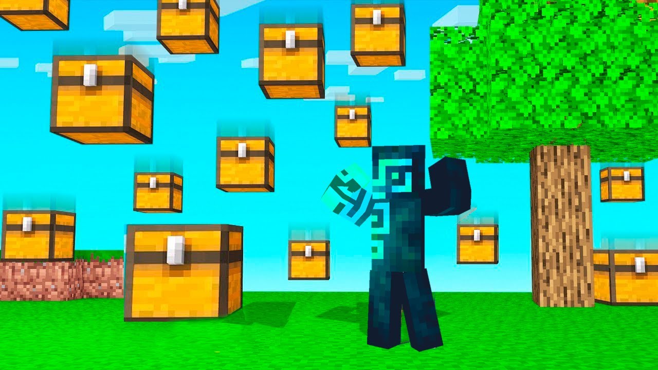 Minecraft lekin sandiqlar yomg'iri O'zbekcha chellenj #kayzo