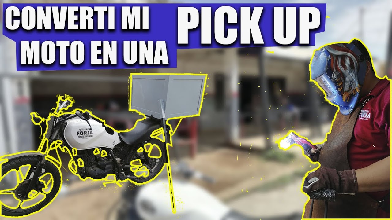 Convertí mi moto en una pick up/ ¿Cómo fabricar una caja para moto reforzada?