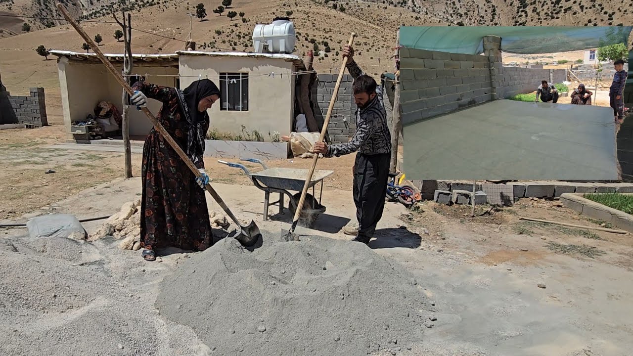 *See How This Nomadic Family Builds an Outdoor Platform to Beat the Heat*