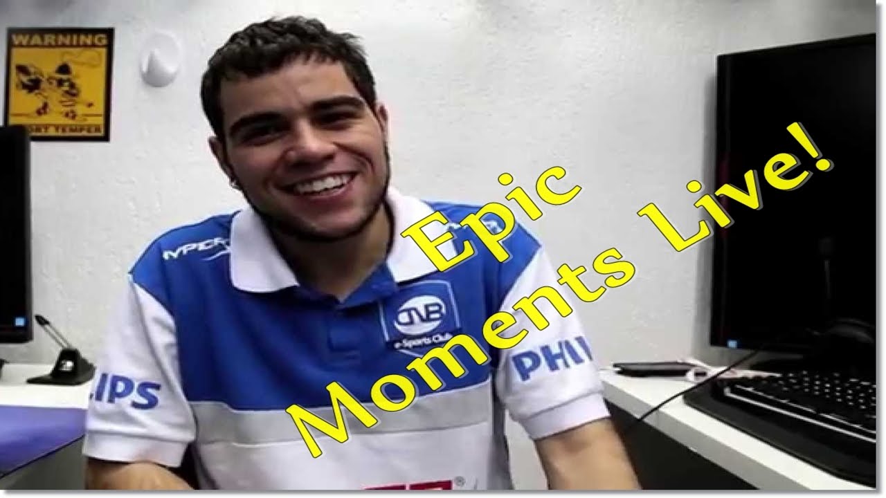 Epic Moments Live #9 - Rea&ccedil;&atilde;o do manajj ao ver o novo Suporte da paiN Gaming ( Dioud )
