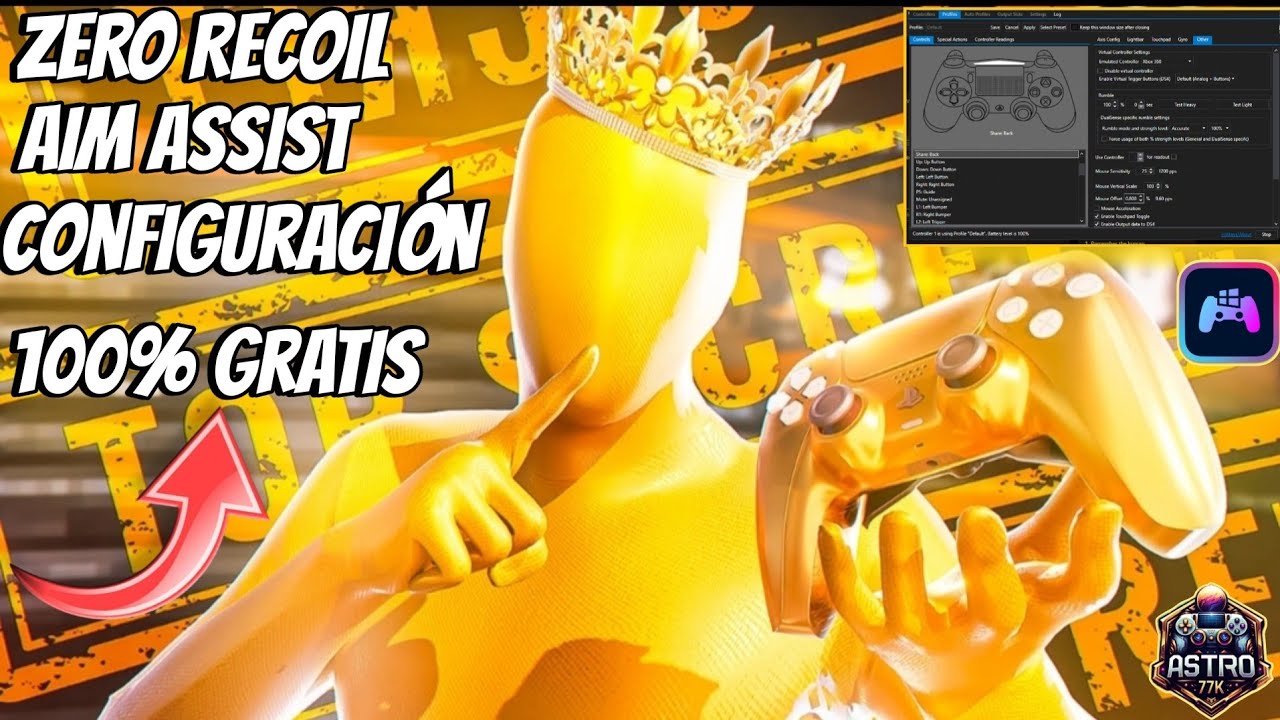 DS4 WINDOWS GRATIS ANTI RECOIL + CONFIGURACION BASICA