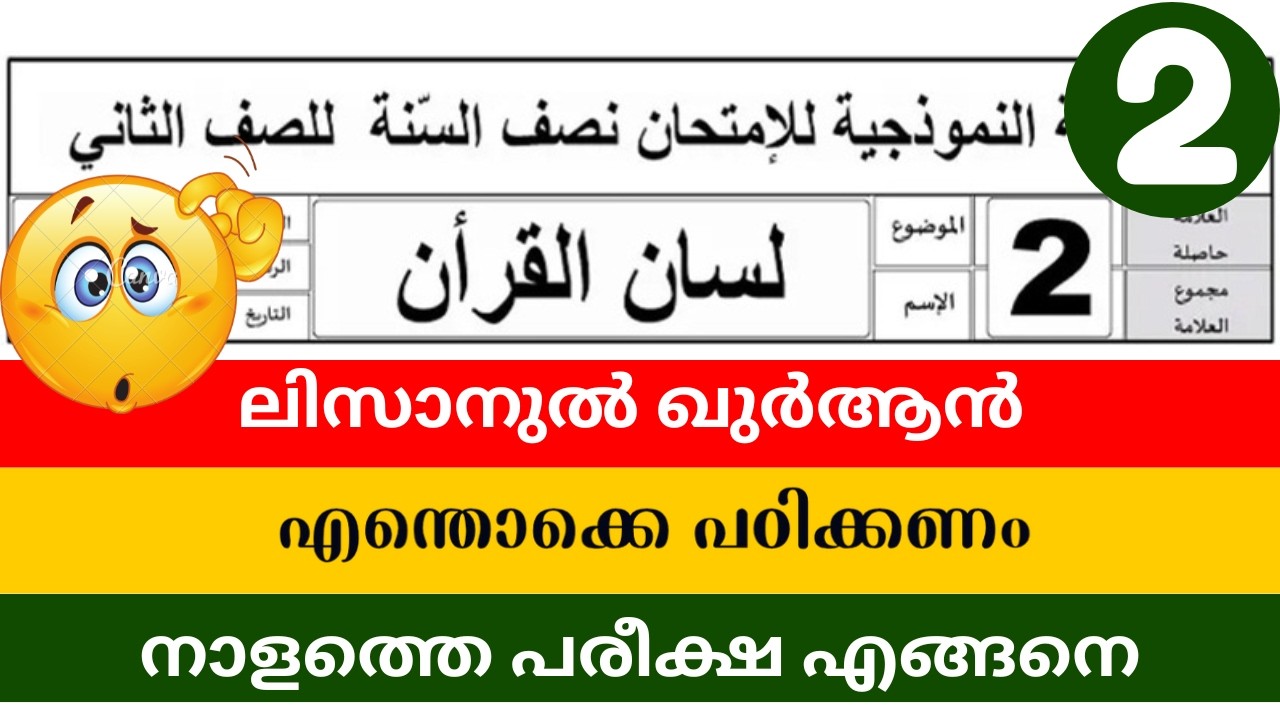 2026.Madrasa annual exam question paper class 2 lisan question paper class 2