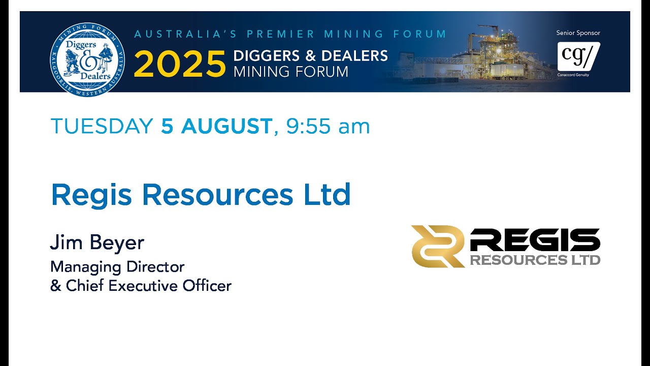2025 | Regis Resources Ltd &mdash; Джим Бейер, управляющий директор и главный исполнительный директор