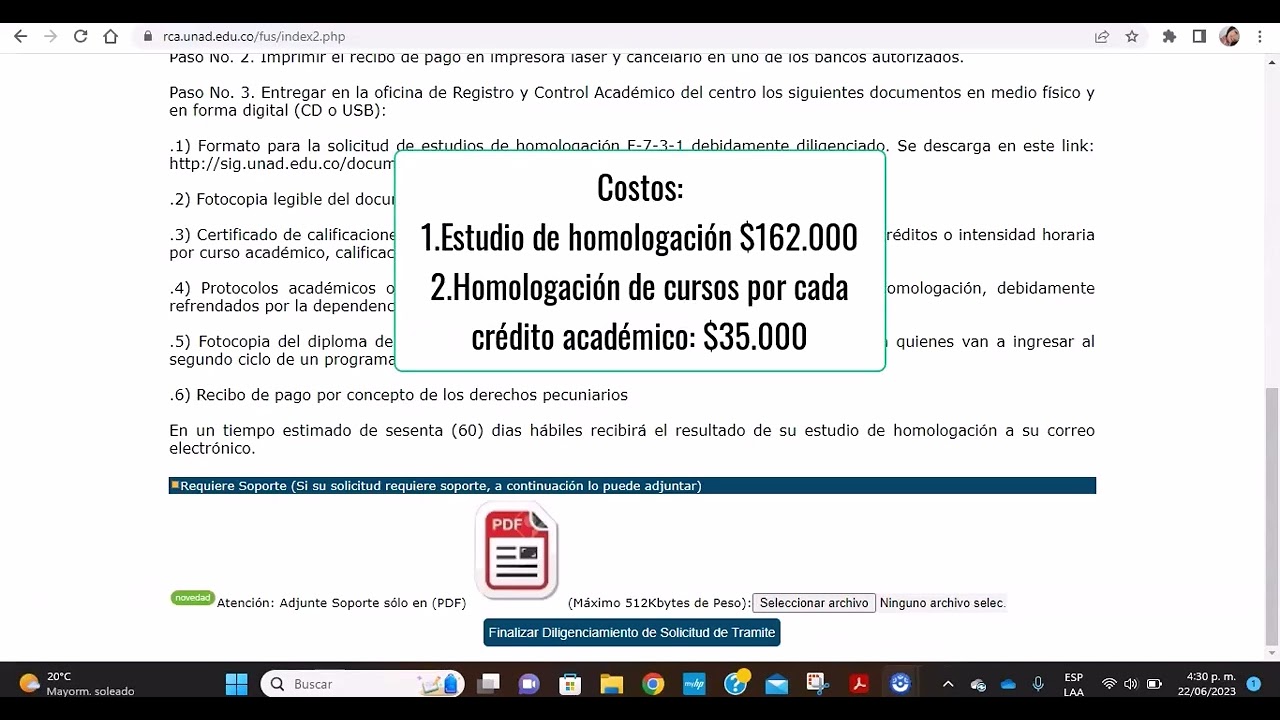 Tutorial para homologación UNAD