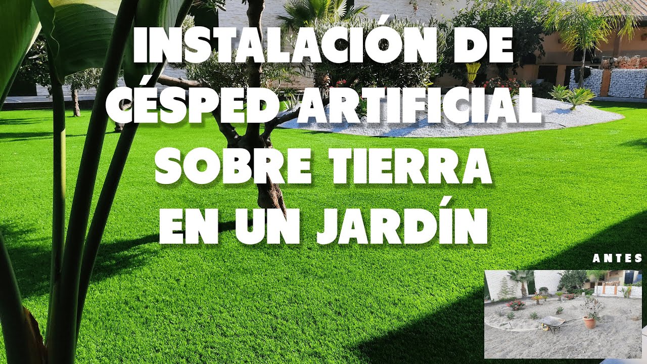 Cómo instalar césped artificial sobre tierra