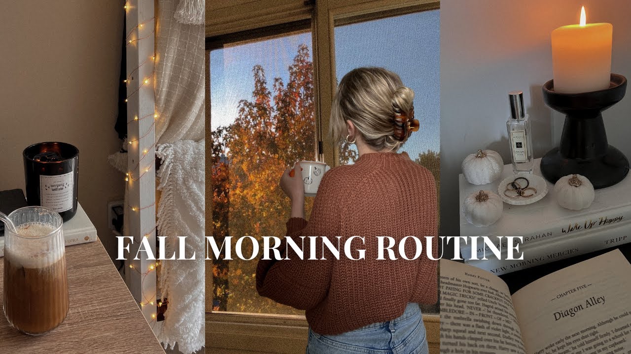 7AM fall morning routine 🕯🍂 cozy/relaxing but also realistic [2022]