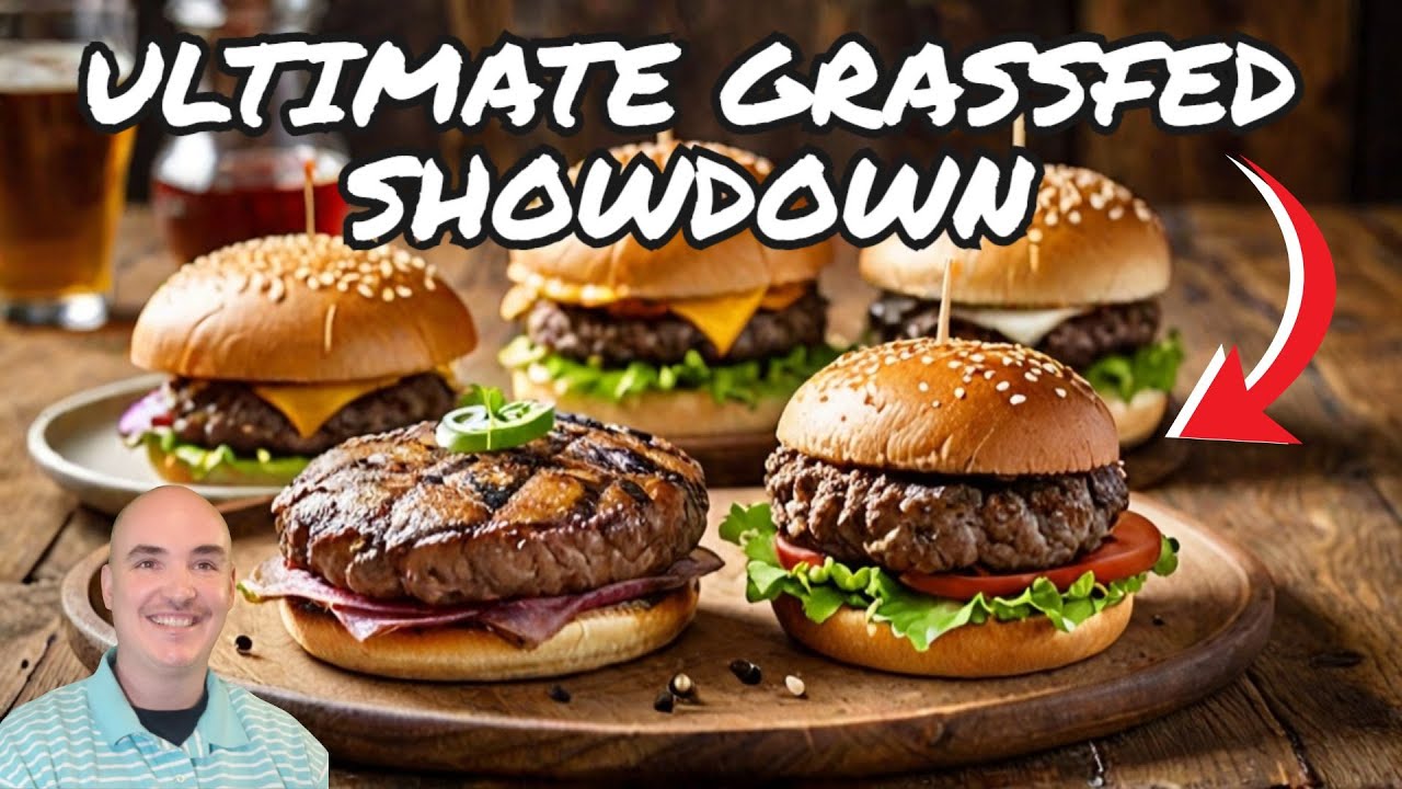 US WELLNESS MEATS 4 MEAT GRASSFED BURGER SHOWDOWN LAMB BISON PORK BEEF - Grassland Beef REVIEW