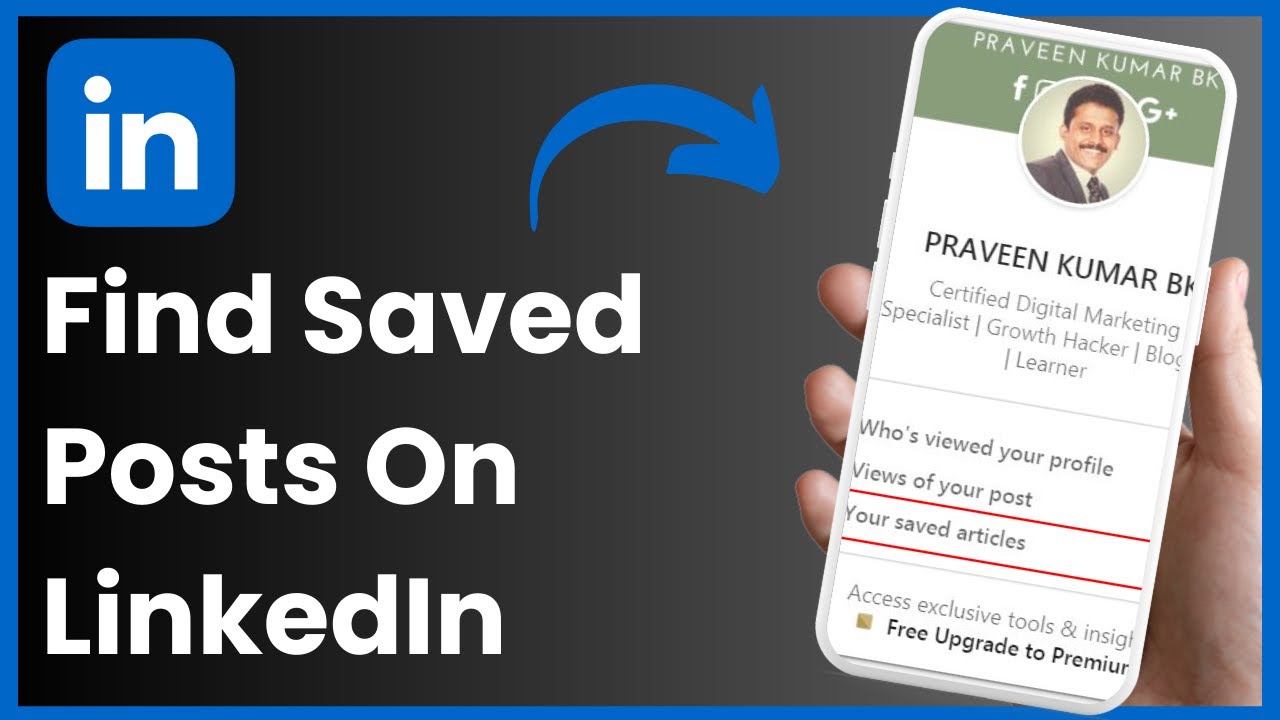 How To Find Saved Posts On Linkedin !