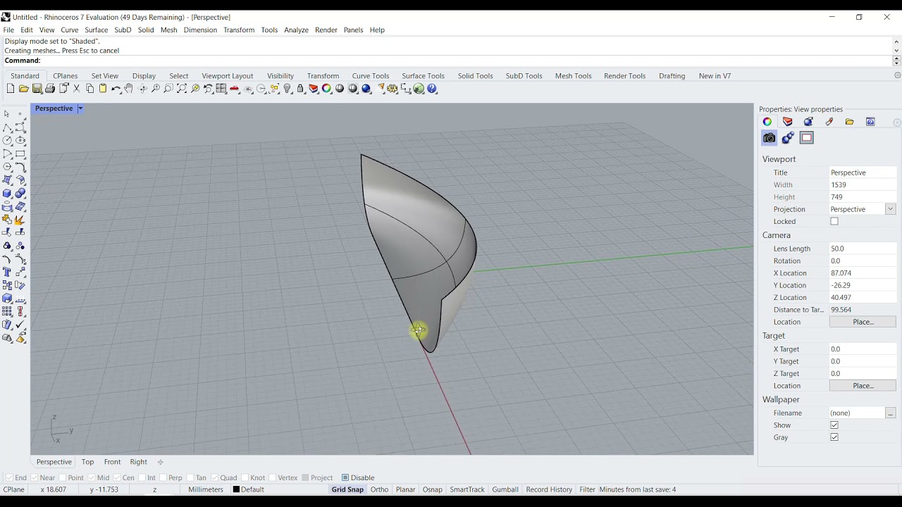 Easy Boat Hull In Rhino