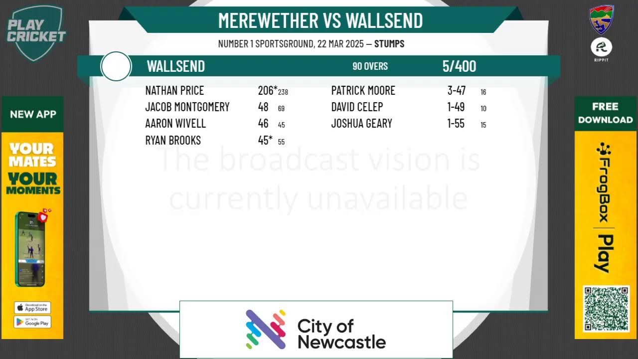 NDCAI 1st Grade (Rippit Premiership) - Grand Final - Merewether v Wallsend - Day 1