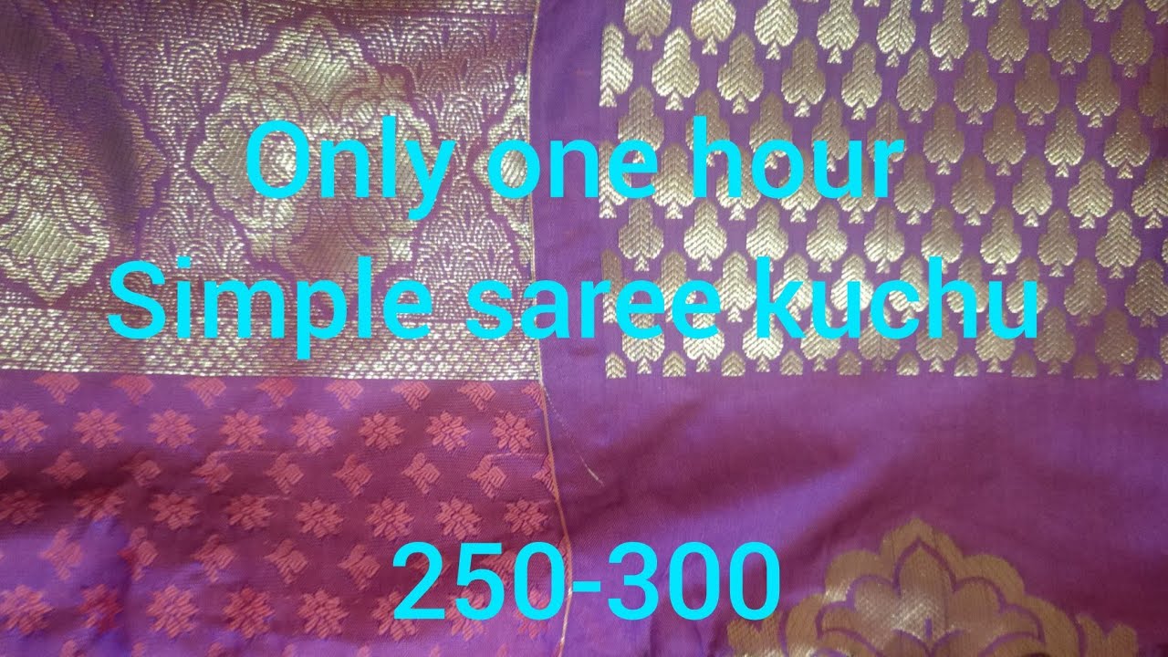 latest saree kuchu design for silk sarees #saree #sareekuchudesignseasymethod #sareekuchuwithbeads