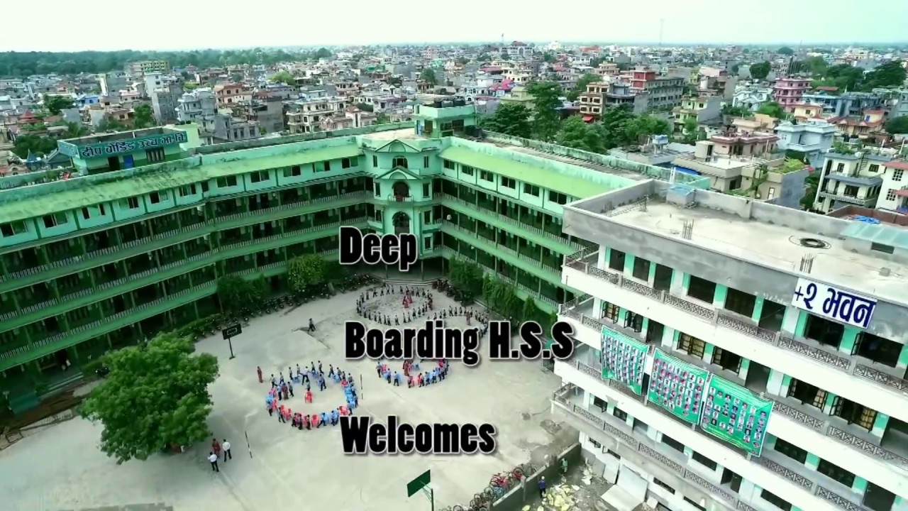 Deep Boarding Higher Secondary School Aerial Footage