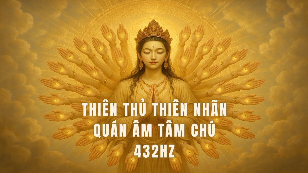 🌸Thi&ecirc;n Thủ Thi&ecirc;n Nh&atilde;n Qu&aacute;n Thế &Acirc;m T&acirc;m Ch&uacute; 432Hz🌸| Tiếng Phạn | Thanh Tịnh &ndash; B&igrave;nh An &ndash; Giải Nghiệp