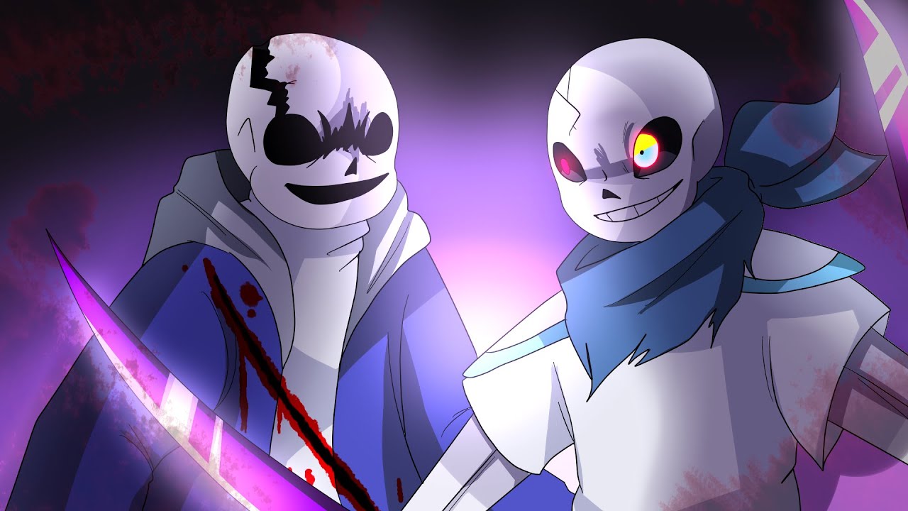 LastBreath!Sans vs DustTrust!Sans (Animation)
