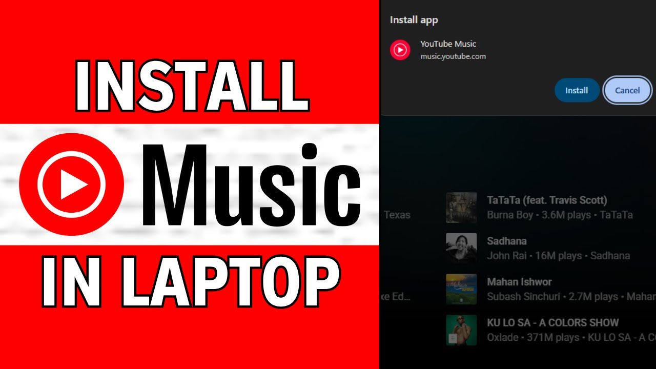 How to Install YouTube Music App for Laptop/PC in Window 10/11