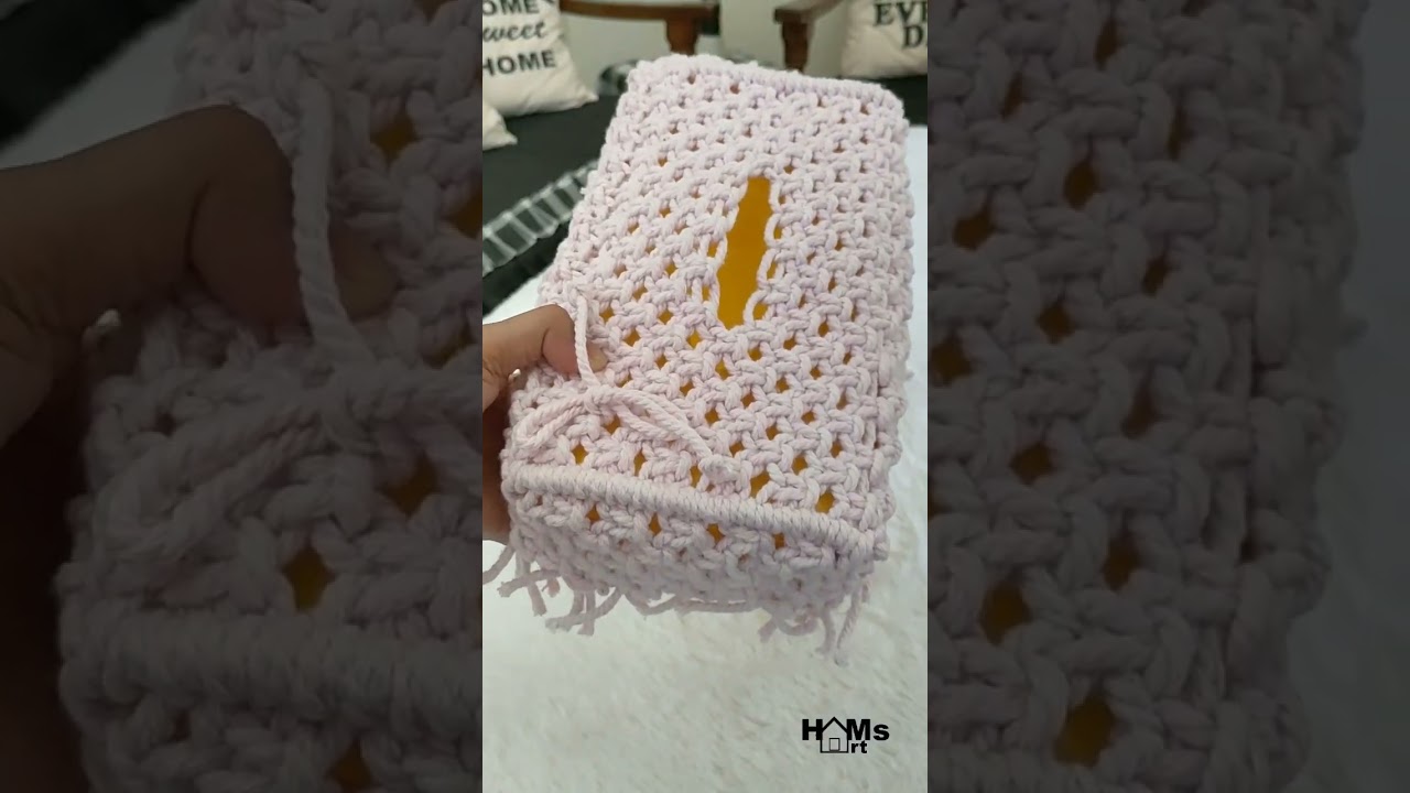 MACRAME TISSUE COVER COCOK UNTUK DEKORASI DI RUANG TAMU