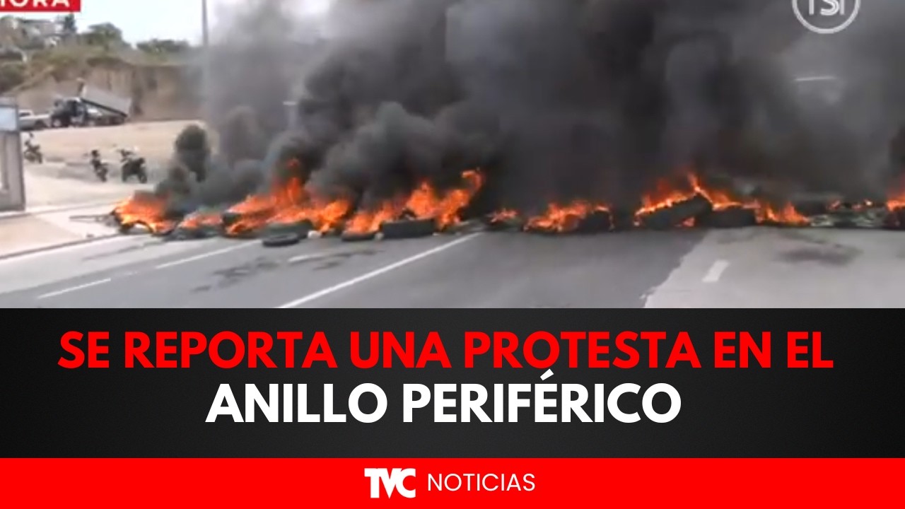 ¡Caos vial! Se reporta una protesta en el Anillo Periférico, a la altura de la colonia La Cañada.