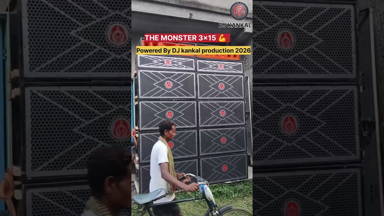 THE MONSTER SETUP BASS SOUND TESTING DJ KANKAL PRODUCTION CABINET RAMGARH KING 👑