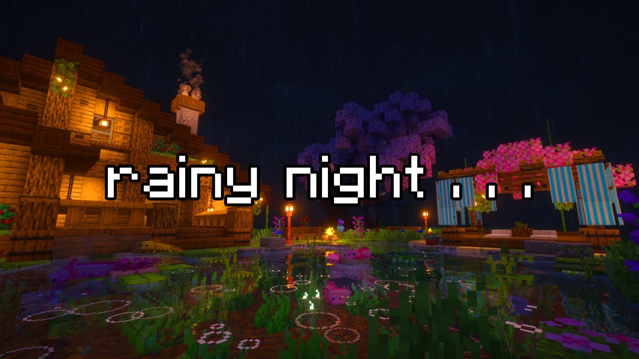 stay here while it rains... (minecraft music + ambience)