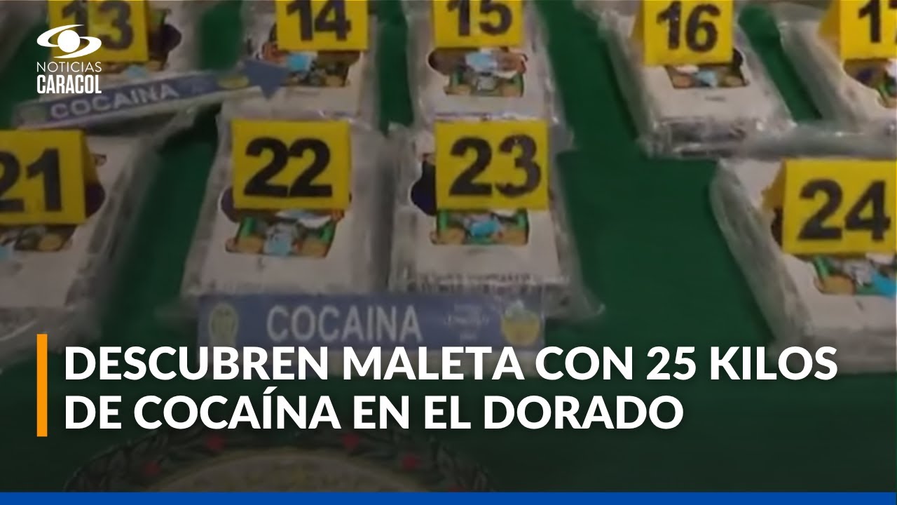 Funcionario de aerolínea intentó meter 25 kilos de cocaína al aeropuerto El Dorado
