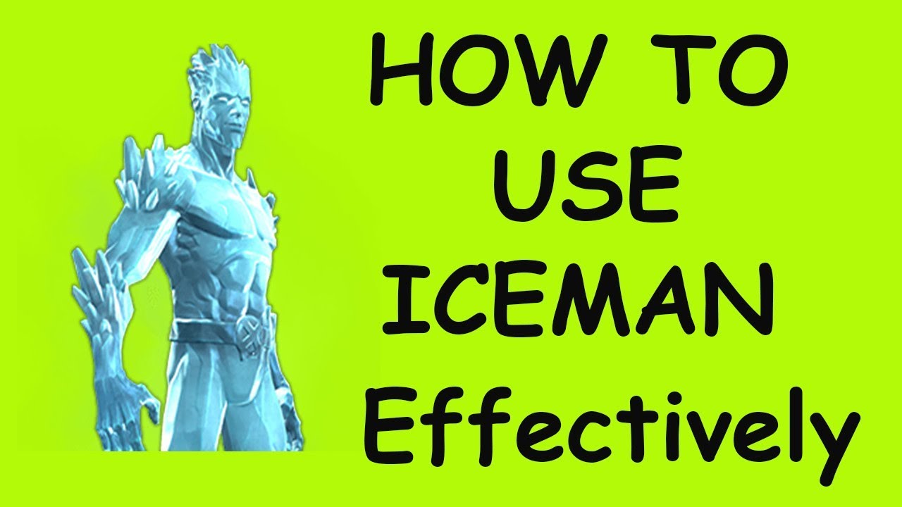 how to use iceman marvel contest of champion