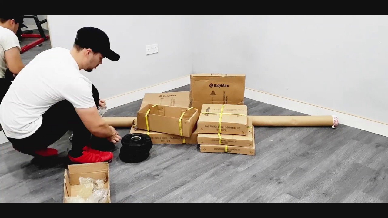 Unboxing and Installation Leverage Gym CF500 Elite with Bench and Preacher + Barbell