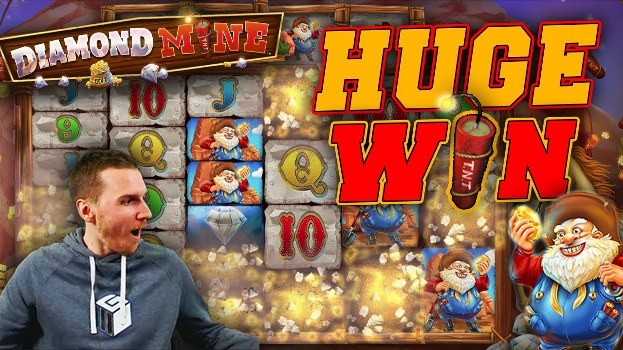HUGE WIN on Diamond Mine Slot - &pound;5 Bet!