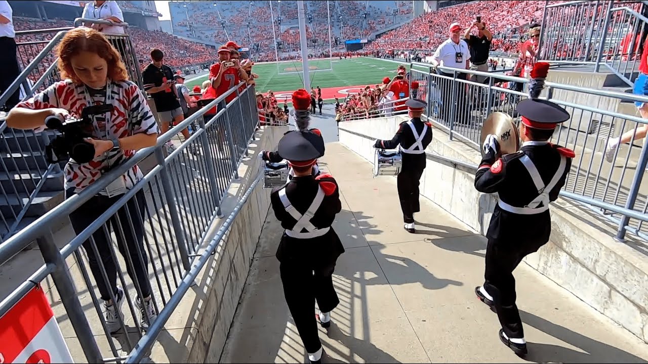 Ohio State University Marching Band Ramp Entrance GoPro