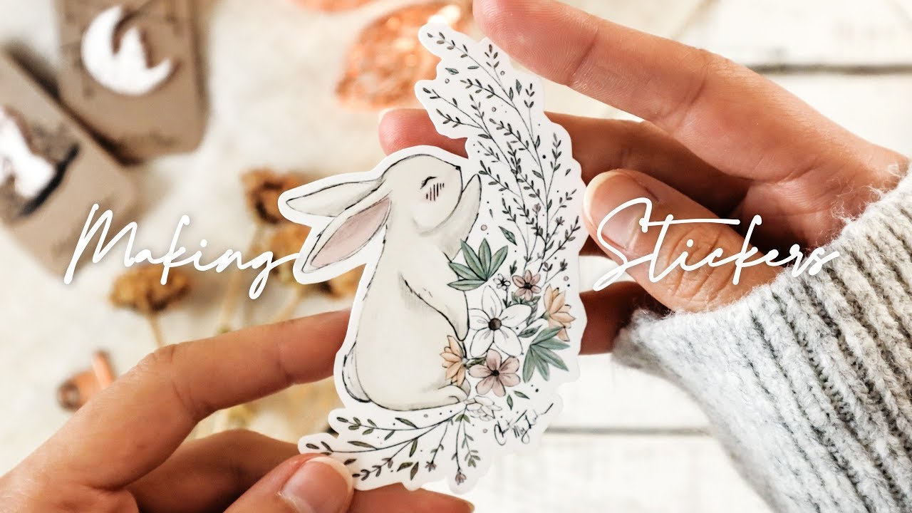 Making Stickers at Home | Studio Vlog & Chat 🐰