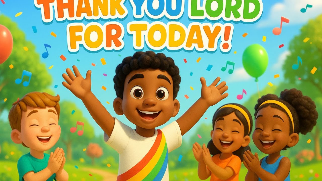 Afrobeat Kids Gospel 🎶 THANK YOU LORD FOR TODAY  Praise & Dance Song