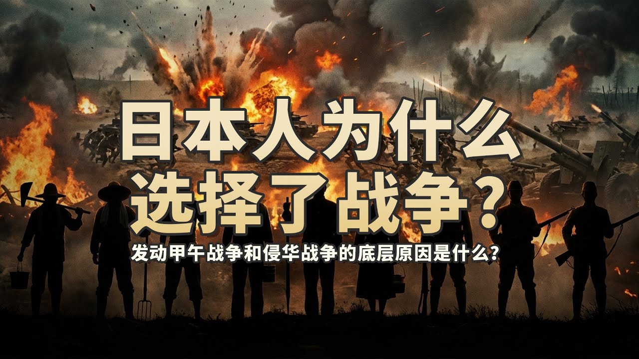 日本人为何选择了战争？|日本发动甲午战争和侵华战争的深层原因是什么？