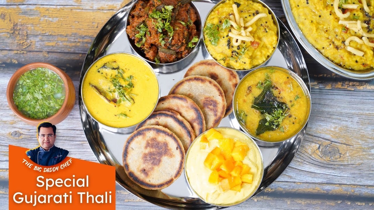 Easy steps to make wonderful Gujarati Thali at Home | गुजराती थाली कैसे बनाये | 7 recipes in 1 thali