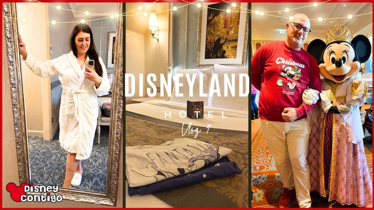 ASÍ es el DISNEYLAND HOTEL 🏰 TOUR completo HABITACIÓN + PISCINA + RESTAURANTE | Disney Contigo
