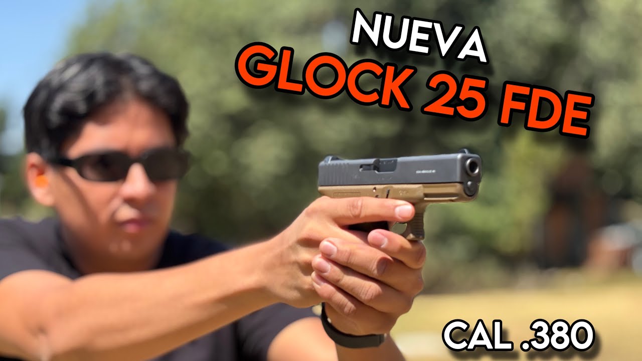 La nueva Glock 25 FDE calibre .380 💥 recién salida de la DCAM ✅