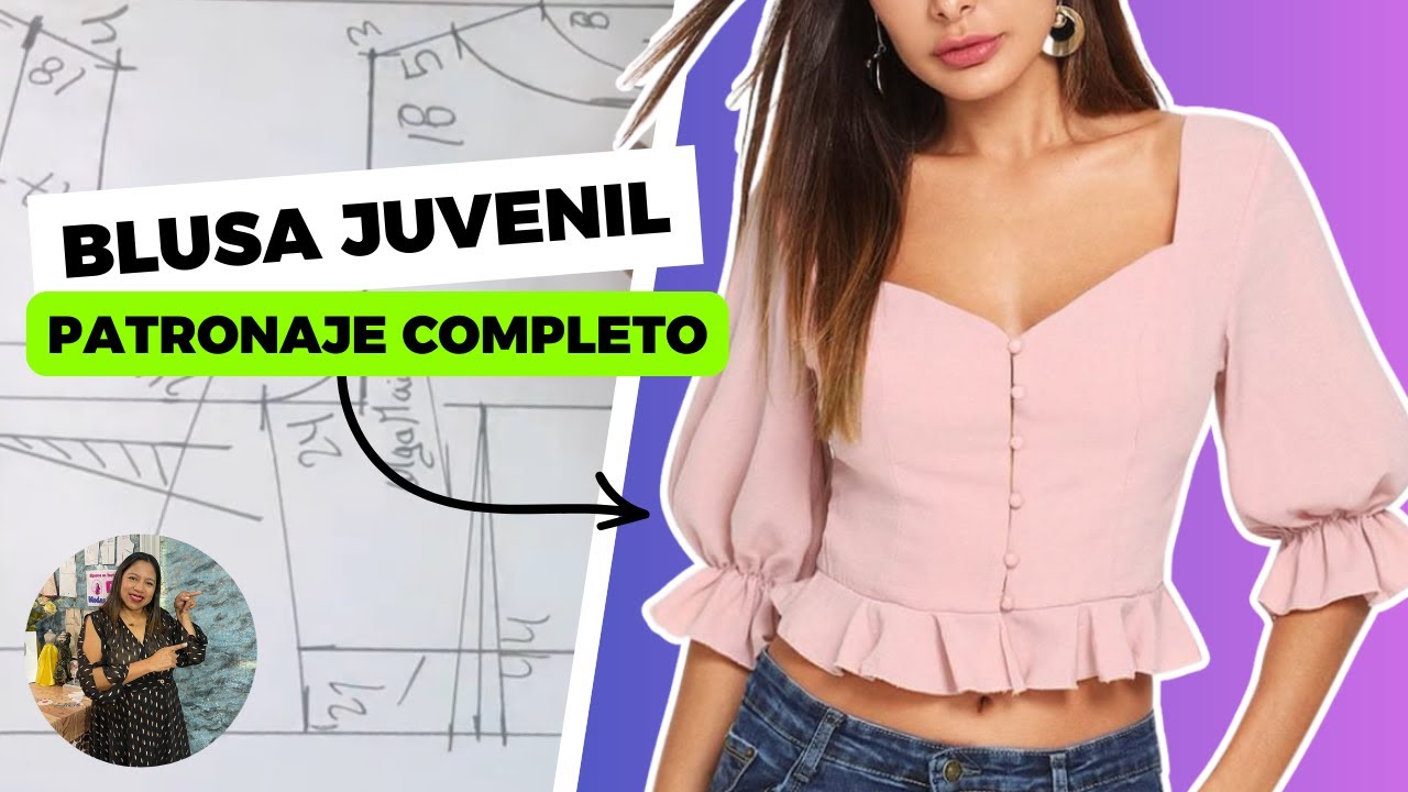 Como hacer una BLUSA JUVENIL ¡¡¡TUTORIAL COMPLETO!!! #24