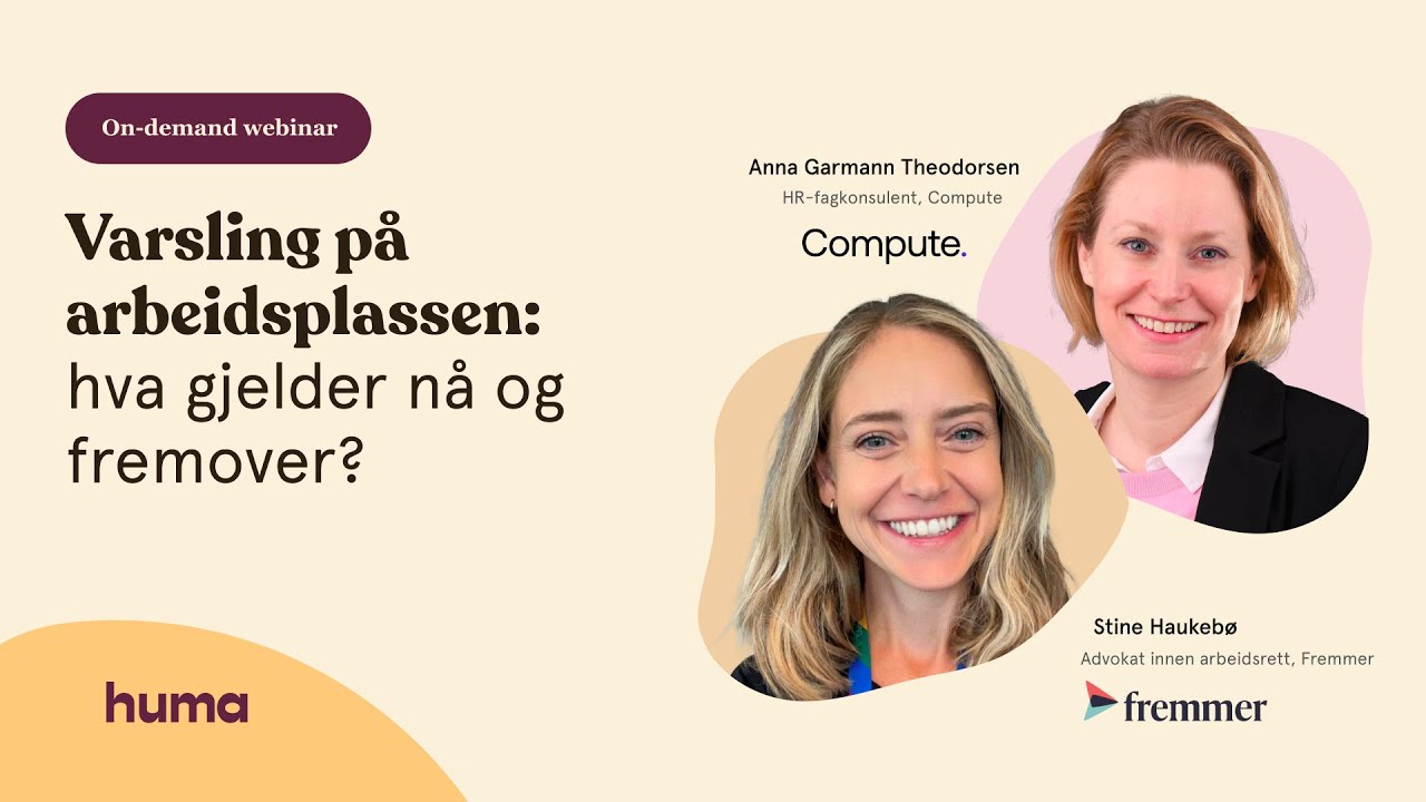 On-Demand Webinar: Varsling på arbeidsplassen--Hva gjleder nå og fremover