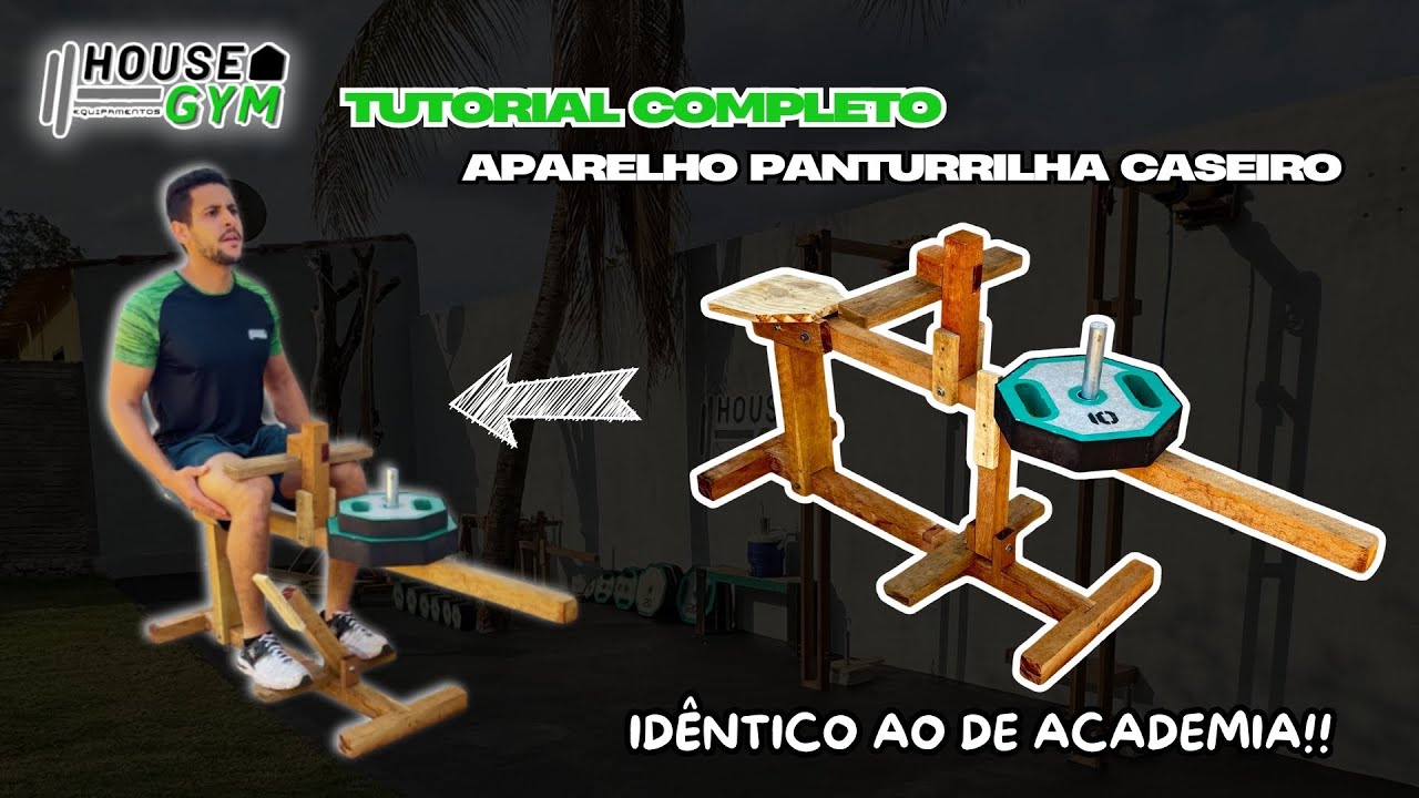 Equipamento de panturrilha caseiro! - ACADEMIA CASEIRA