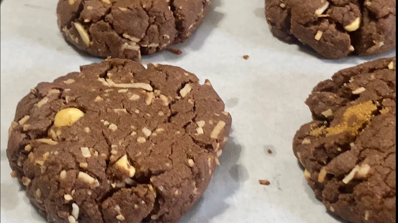 The Best Chocolate Peanut Butter Cookies with Coconut - Soft and Chewy Peanut Butter Cookies