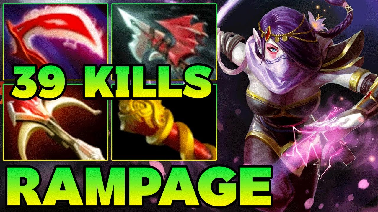 Rampage + 39 Kills TA !! Templar Assassin Dota 2 New Meta 7.39 Guide Carry Gameplay Item Build 7.39