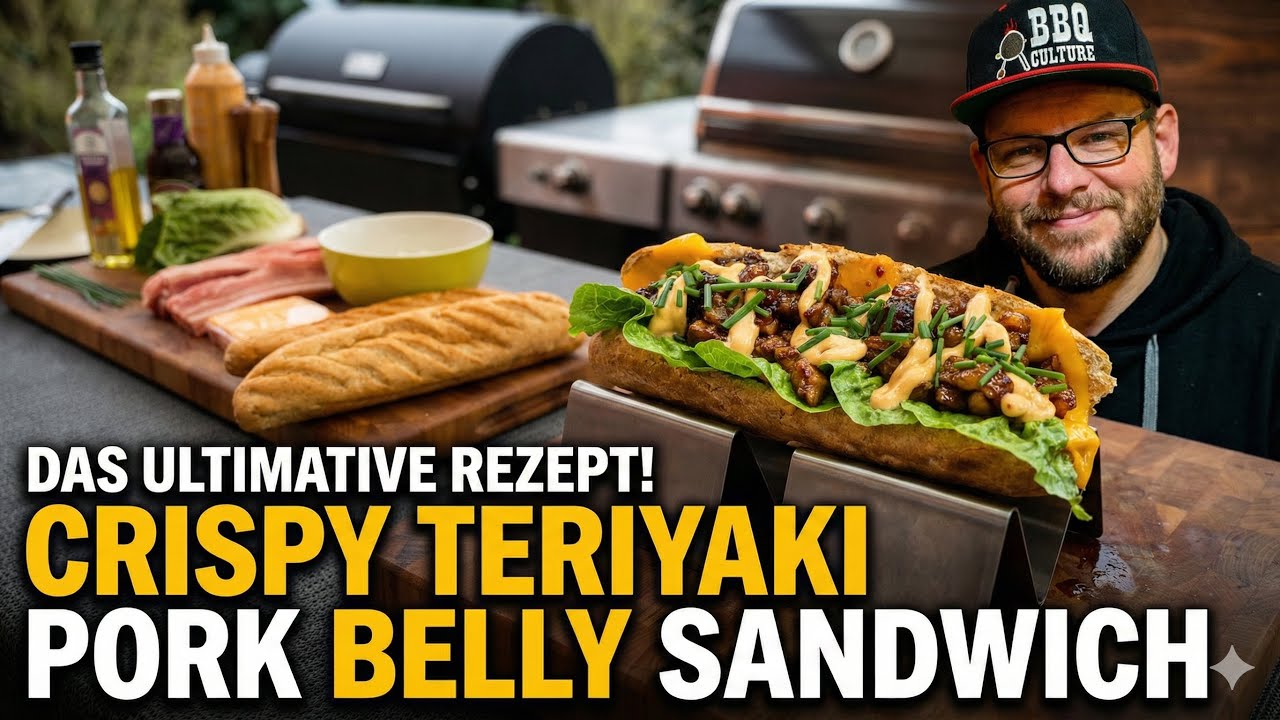 CRUNCH LEVEL 1000: Das beste Porkbelly Sandwich aller Zeiten! #crunchy #sticky #bbq #sandwich