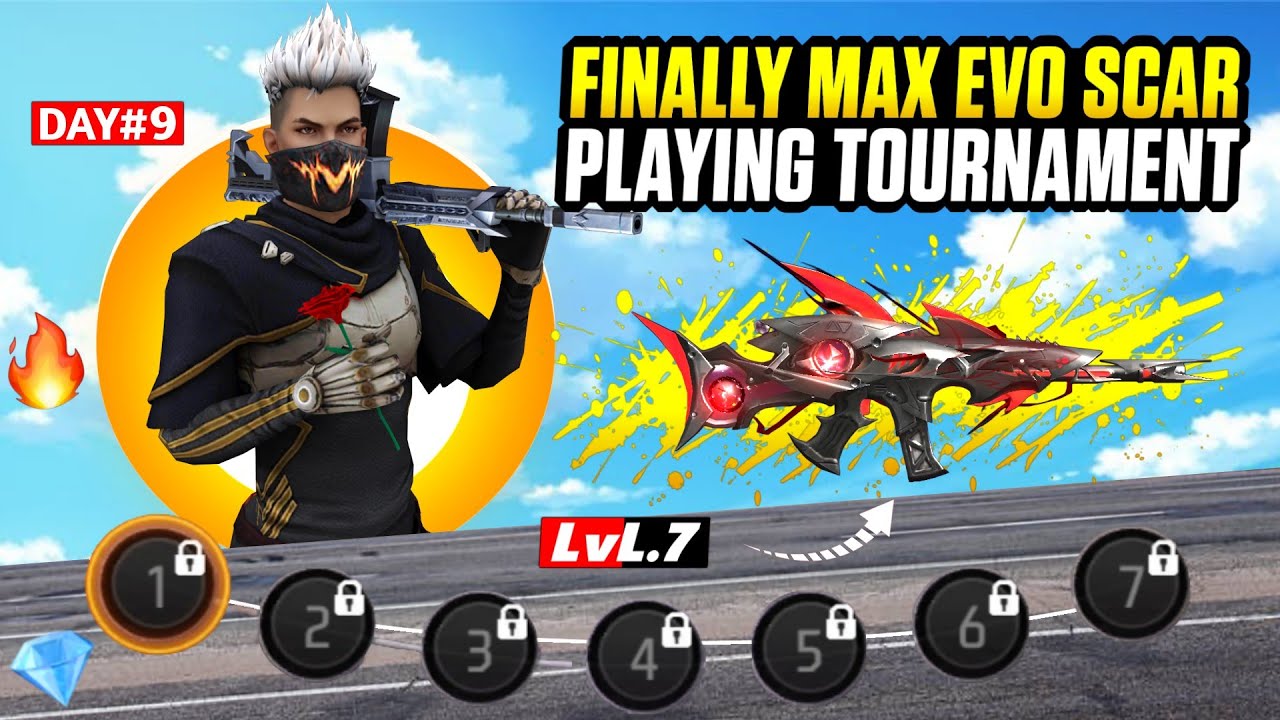 Finally Evo Scar Max 🔥 | Solo Survival Tournament Gameplay 🔫 | EP-9 #freefire