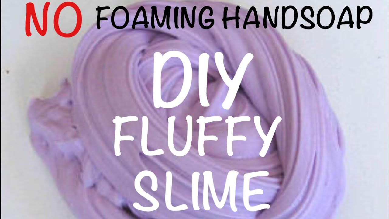 How to make a easy, stretchy and fluffy slime without shaving cream or foaming hand soap!!! 👍😁😘