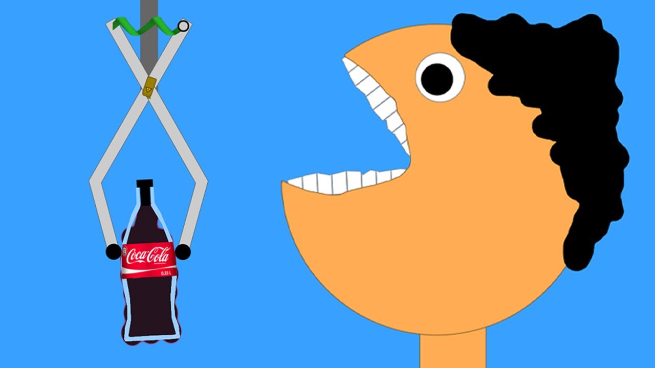 Algodoo | Coca Cola factory