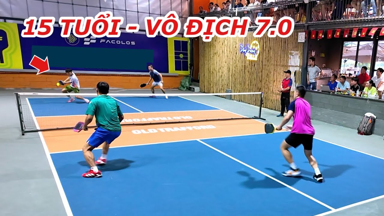 15 tuổi đăng quang Pickleball 7.0 |  Trận đấu đỉnh cao