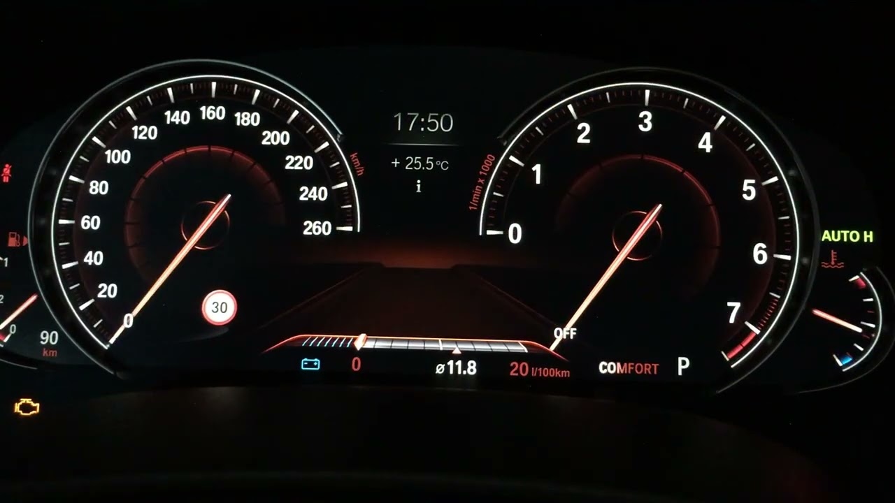 #19. BMW 5 G30 Zegary - opcja 6WB