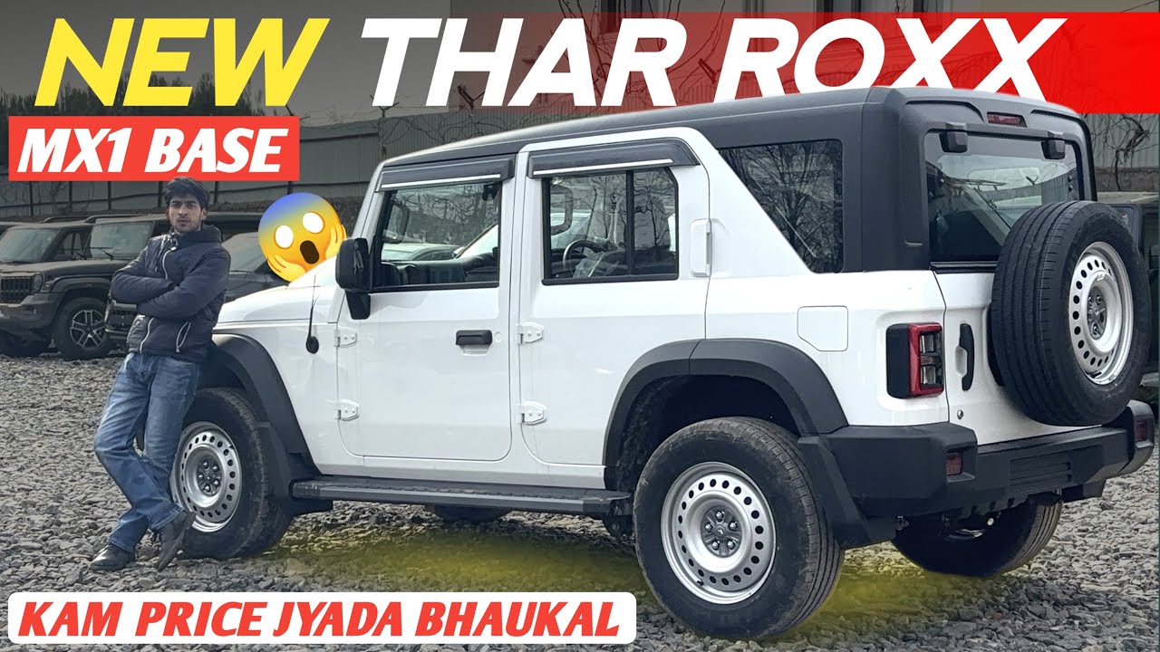 12 Lakh Mai BHAUKAL | 2026 Thar Roxx Base Model Review | New Thar Roxx review Roxx Mx1 Base Model 