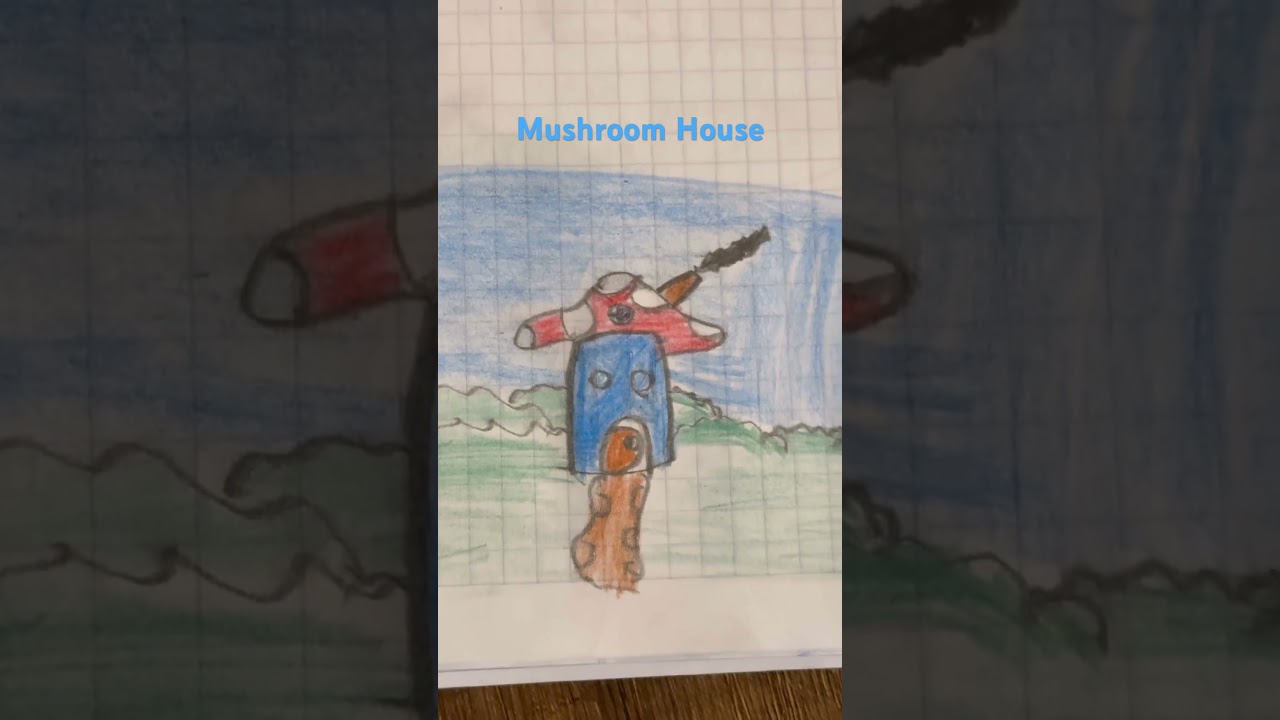 🍄 Smurfs New Mushroom House &ndash; Part 2 | Cute Cartoon Drawing #shorts #smurfs #mushroomhouse