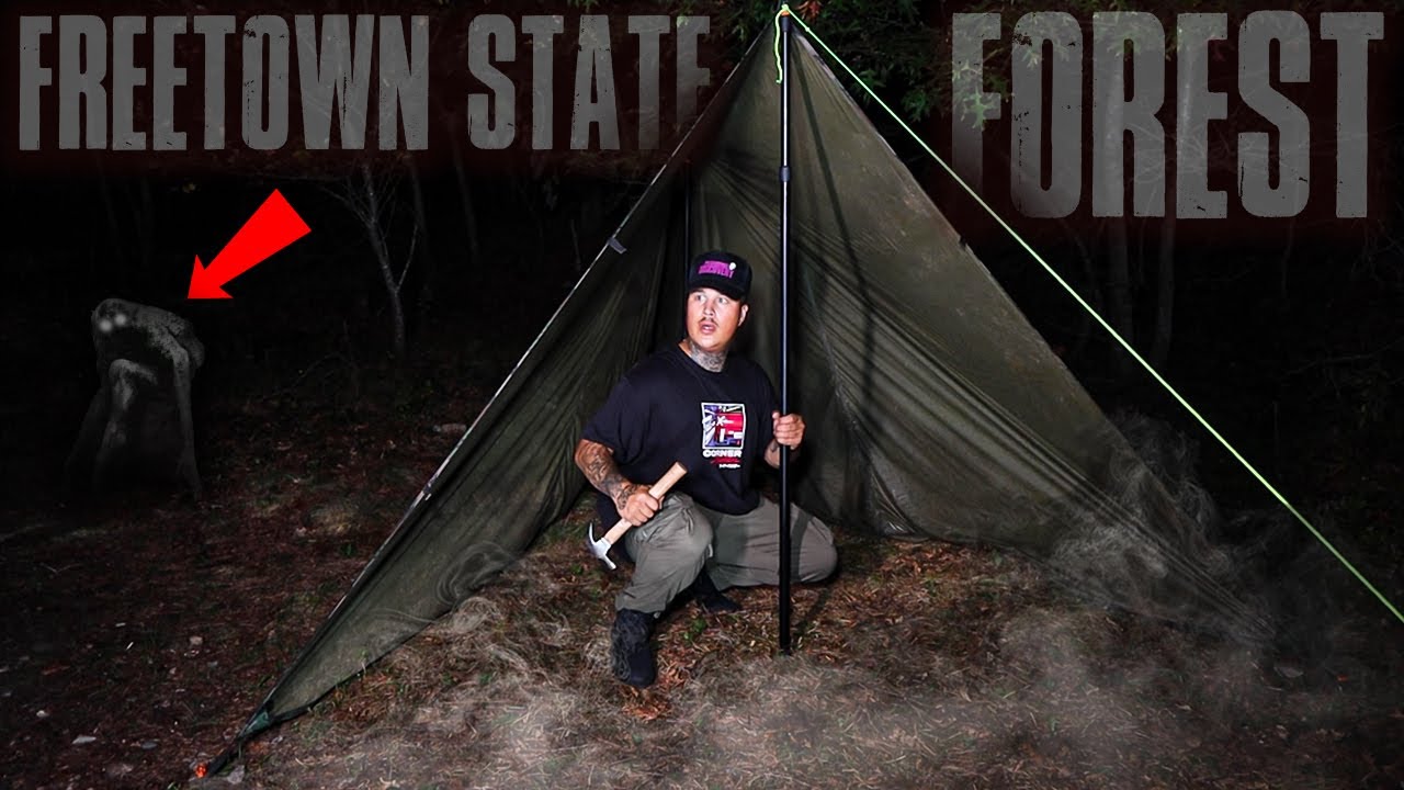 (MURDER SCREAMS OUTSIDE MY TENT!) My LIFE WAS ON THE LINE CAMPING In HAUNTED FREETOWN STATE FOREST